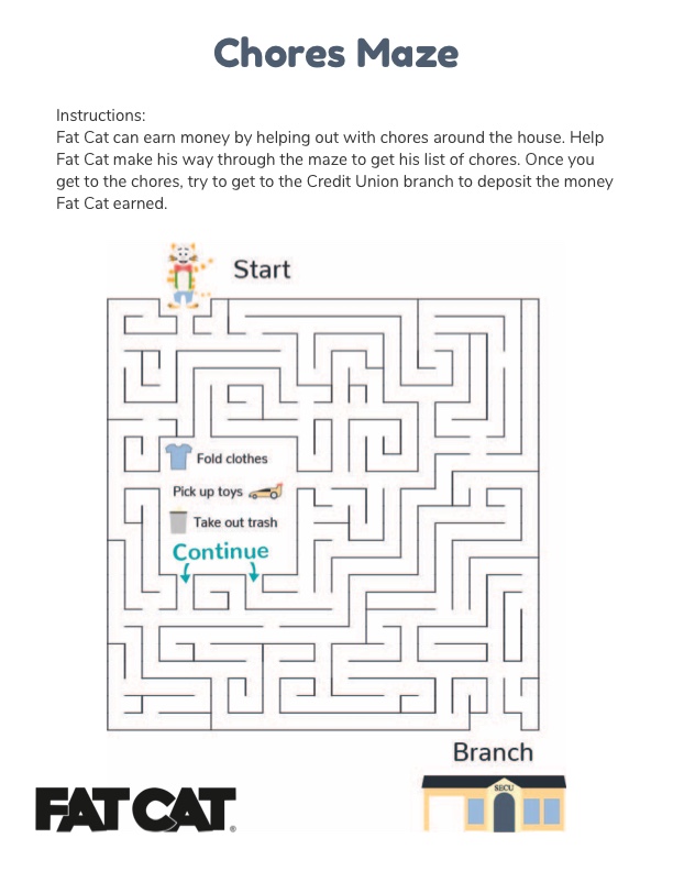 Chores Maze Image